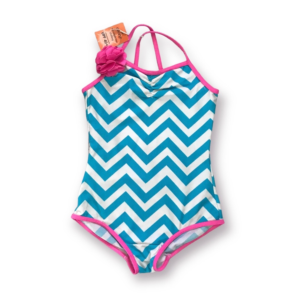 NWT ❗️Read❗️George Chevron Swimsuit Size 6-7